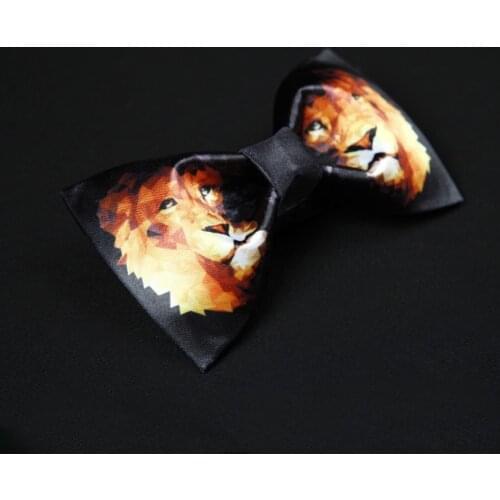 Brand New Fashion Mens Bow Tie Animal Tiger Printing Bow Ties Party Wedding Tie For Men Butterfly Bowtie