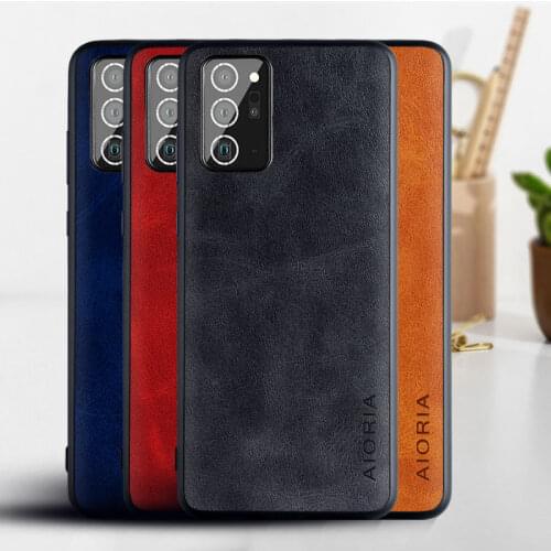 Case for Samsung Galaxy Note 20 20 Ultra coque Luxury Vintage leather Skin phone covers for samsung note 20 case funda capa