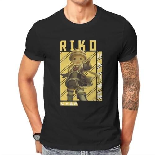 Made in Abyss Riko Reg Nanachi Orson Anime TShirt for Men Riko Sticker Soft Summer Tee T Shirt Novelty Trendy Loose