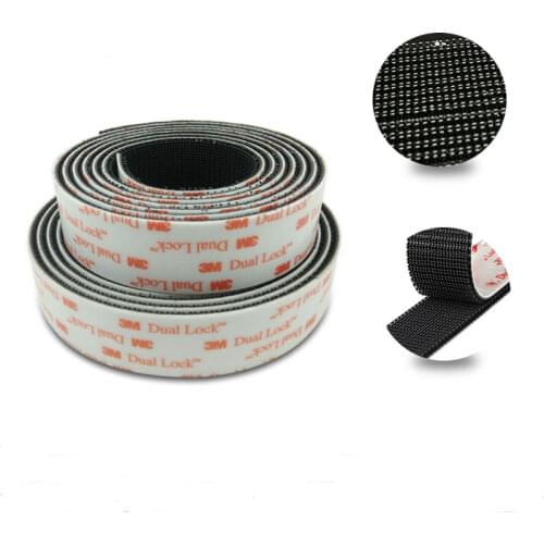 3M Dual Lock SJ3551 Black Type 400 Mushroom Reclosable Fastener Tape Bacing VHB Adhesive Tape 3M Tape Velcros Adhesive with Glue