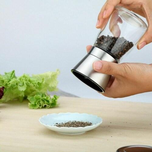Newest Arrivals Pepper Grinder Stainless Steel Manual Salt & Pepper Mill Grinder Spice Kitchen Tool Accessories For Cooking