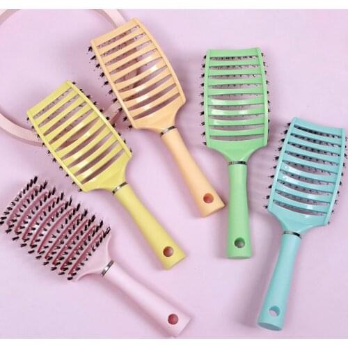 Multifunction Detangle Comb Scalp Massage Hair Brush Wet Curly Hair Barber Accessories Massage Scalp Hair Care Styling Tools