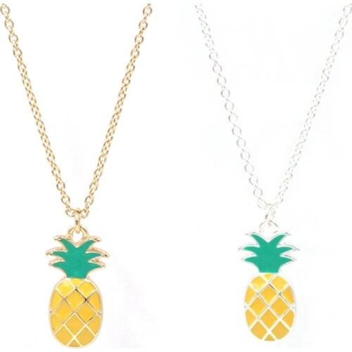 Fashion cute Colors Pineapple Necklace Pendants