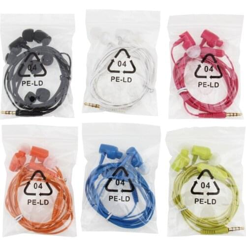 Earphone In-ear Stereo Headset Wired Headphone Handsfree Remote Mic Earbuds for IPhone Samsung Sony 3.5mm Jack 100pcs/lot