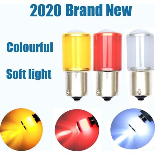 Newest 1156 P21w Car Led Brake Lights Canbus Soft Lighting Turn Signal Lamp Bulb High Bright Auto BA15S S25 Red Yellow White 12V