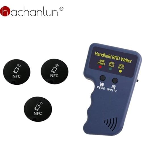 Handheld Access Control Card Reader Rfid Writer 125khz Copier Copier Programmer Card Reader Can Write T5577 Em4305 Label