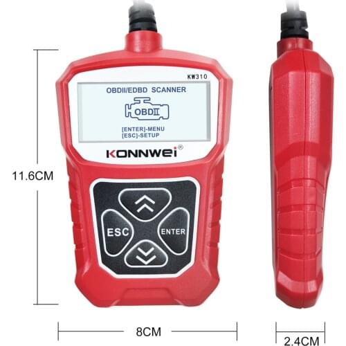 OBD2 Reader Car Diagnostic Scanner KONNWEI KW310 Vehicle Engine Fault Code