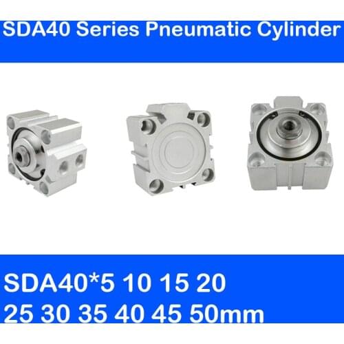 SDA40 Series 40mm Bore Compact Air Cylinders SDA40 Series Dual Action Air Pneumatic Cylinder