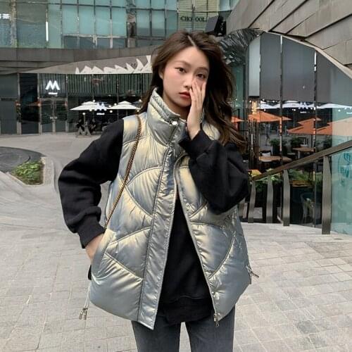 ISENMAL Women Vest Mandarin Collar Sleeveless Short Coat Women Jacket Waistcoat Female Plus Size Chalecos Para Mujer Autumn