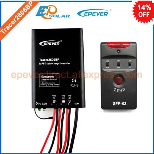 10A 10amp Solar battery regulator MPPT free shipping EP new series Tracer2606BP 12v 24v auto work with spp-02
