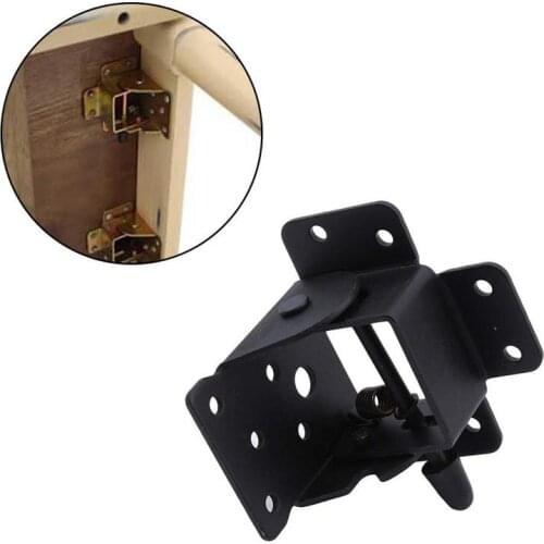 90 Degree Self locking folding hinge Self Locking Furniture Leg Table Bracket Hinge Chair Accessories Folding Hardware Hing T7P7