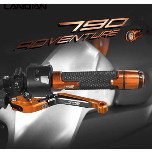 For 790 ADVENTURE Motorcycle Accessories Brake Clutch Levers Handlebar hand Grips Ends 790ADVENTURE R 790 ADV 2017-2019
