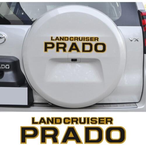 Car Graphic Vinyl Decals Spare Wheel Cover Trim Stickers For Toyota Land Cruiser Prado Auto Spare Tires Decoration Accessories