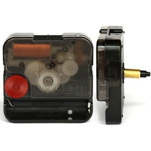 Wholesale 20pcs 12888 11mm Black Screw In Type Plastic Movement Sweep Clock Accessory Silent Quartz DIY Kits