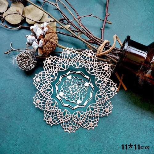 Flower Doily Metal Cutting Dies Stencils for DIY Scrapbooking Decorative Embossing Paper Card Making Craft