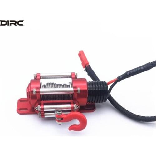 D1RC 1/10 Climbing Car Simulation Metal Electric Winch for RC4WD D90 Axial SCX10