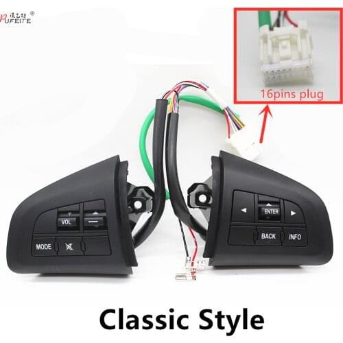 For Mazda 3 2010 CX-5 2012 CX-7 2011 car Steering Wheel BT Audio Cruise Control button switch car styling