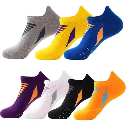 1 Pair Breathable Anklet Sports Socks Men Fashionable Soft Socks Professional Running Absorbs Sweat Practical Simple Socks