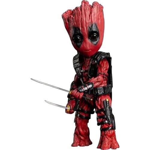 26cm Disney Marvel The Avengers Deadpool Groot Guardians of The Galaxy Action Figure PVC Model Figurine Toys Gifts for Children
