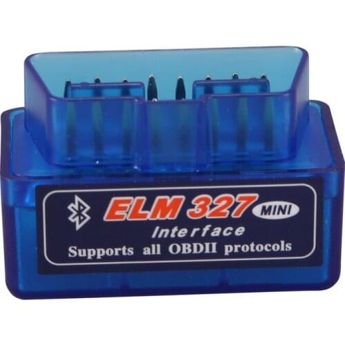 ELM327 Latest Version V2.1 Bluetooth Super Mini ELM327 OBD2 II Scan Tool Car Auto Diagnostic Tool for Windows (blue)