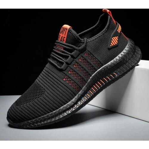 HUCDML Mens Sneakers Casual Shoes Lightweight Big Size Breathable Male Footwear Lace-up Soft Sole Chaussure Homme