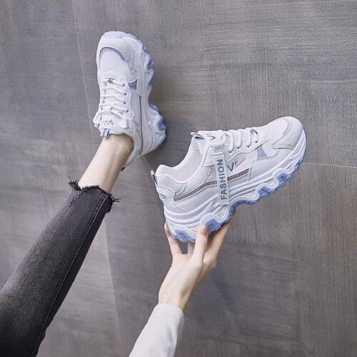 Womens Shoes 2021 Breathable Sports Shoes Women Slip on Platform Casual Sneakers Fashion Trainers Women Flats Zapatos De Mujer