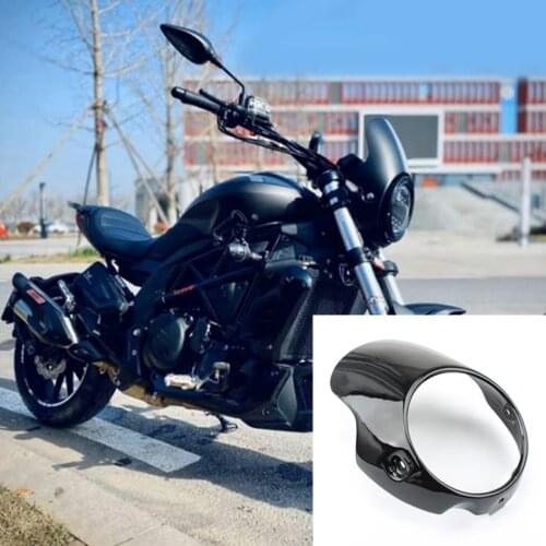 Motorcycle Retro Cafe Racer Style 7' Headlight Fairing Protector Universal