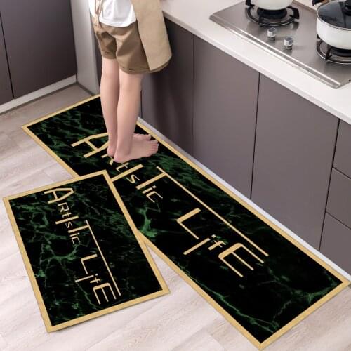 Anti-slip Kitchen Mat for Floor Modern Bath Carpet Entrance Doormat Tapete Fashion Absorbent Area Rugs Living Bedroom Prayer Pad