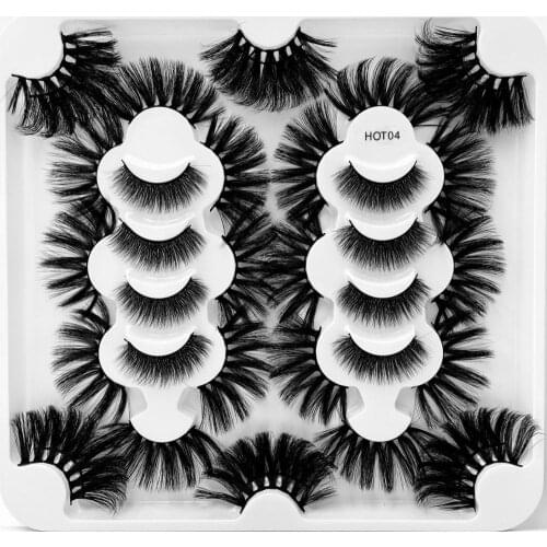 NEW 18 Pairs 8D Faux Mink Hair False Eyelashes Natural/Thick Long Eye Lashes Volume Soft Wispy Makeup Beauty Extension Tools