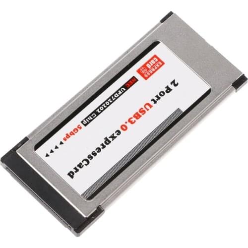PCI-E PCI Express To 2 Port USB 3.0 34 mm Expresscard Card Converter Adapter N7MC