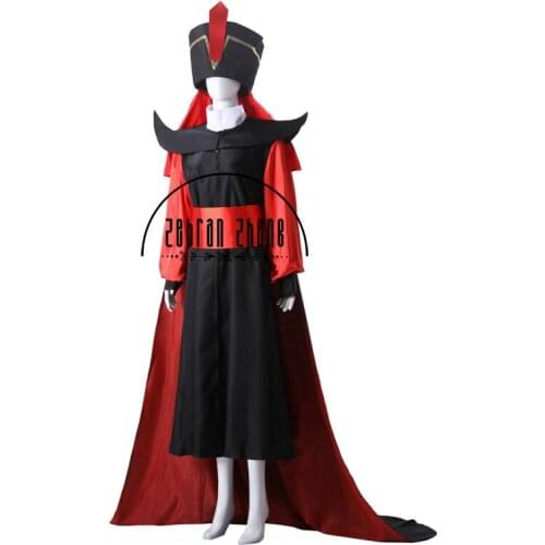 Custom Made Full Set Adult Men Jafar Costume Outfit Cosplay Costume For Halloween Party