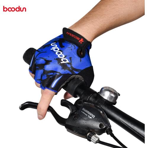 Boodun men women half finger riding cycling microfiber bicycle gloves&mittens body building outdoor sports