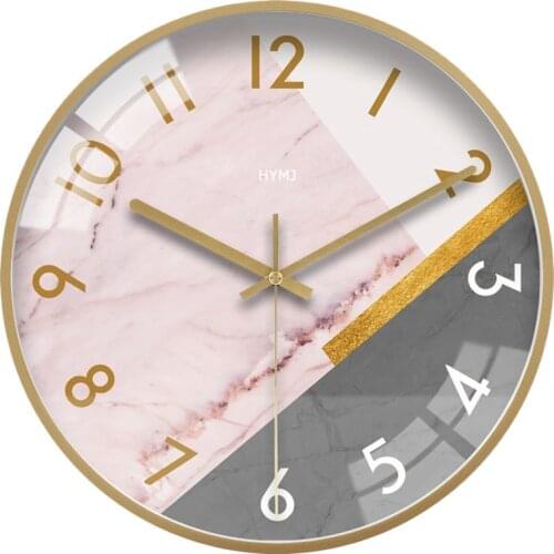 Modern Simple Wall Clock Luxury Living Room Decoration Clocks Bedroom Creative Wall Watch Nordic Mute Flip Clocks Gift Zegary