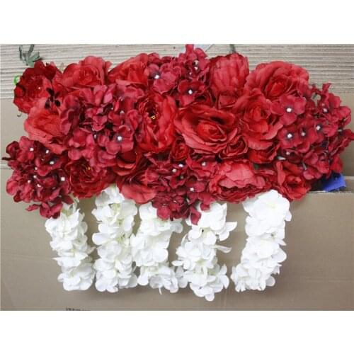 SPR High quality 10pcs/lot wedding arch flower stage or backdrop decorative wholesale artificial flower table centerpiece