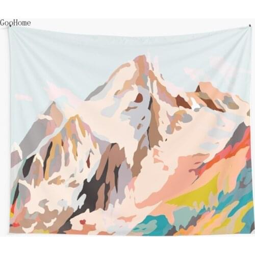 Glass mountains Wall Tapestry Cover Beach Towel Throw Blanket Picnic Yoga Mat Home Decoration