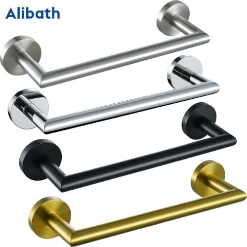 12 Inch Wall Mounted Towel Rack Single Rod 304 Stainless Steel Towel Bar Bathroom Hardware Kitchen Fixture