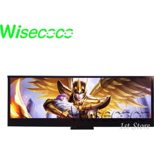 Wisecoco 14 Inch 4k Portable Monitor Long Strip 3840*1100 IPS LCD With Case Ultra Thin Sub screen, Second Display