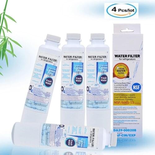Replace Samsung refrigerator DA29-00020B, DA29-00020A, HAF-CIN / EXP / Tier1 / water filter 4 packs