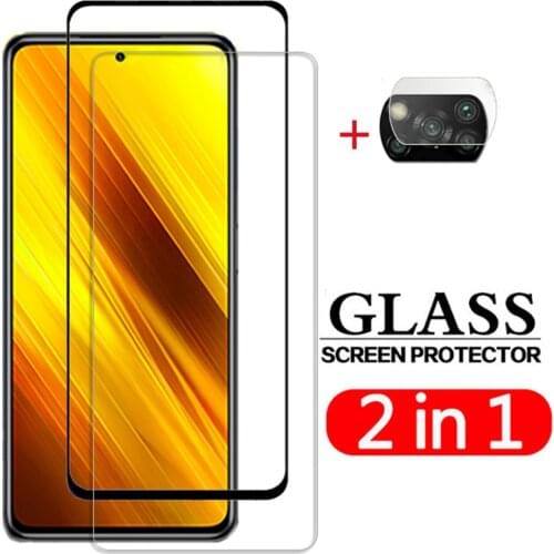 Front And Camera Protective Glass For Xiaomi Poco X3 NFC Screen Protector Tempered Glass On Xiomi Poco X3 Protection Film HD