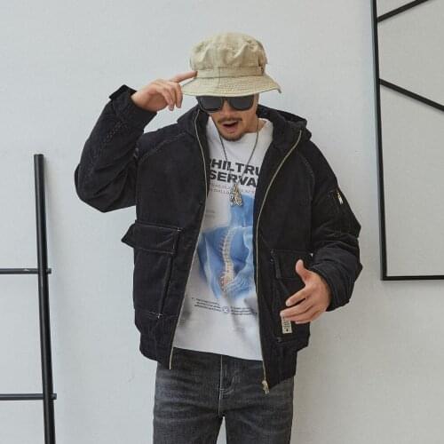 Winter Mens Down Jacket Trendy Casual Gray Duck Down Hooded Men Clothing Coats