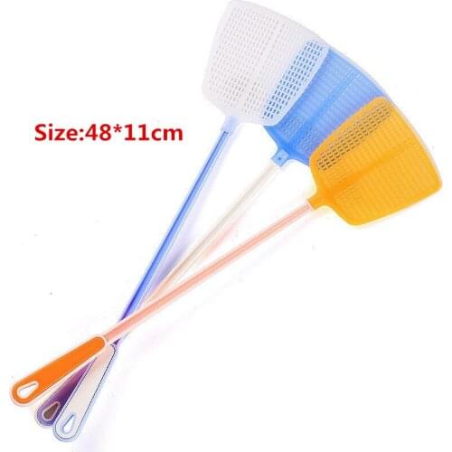1Pcs Durable Hollow Household Long Handle Plastic Fly Trap Mosquito Swatter Fly Killer Hand Manual Flapper Pest Control
