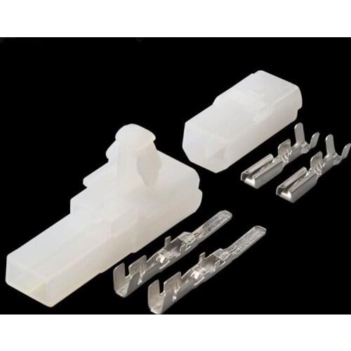 100 Sets DJY7021A-2-11/21 2 Pin Electronic Female Male Automotive Connector Auto Household Connector Crimp Terminal Connector