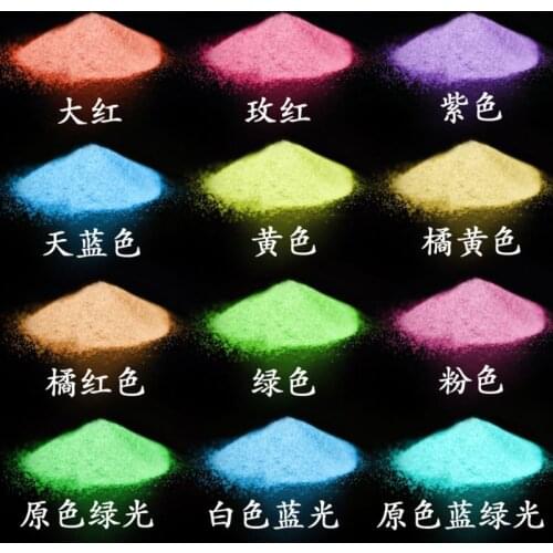 12 Colors Luminous Resin Pigment Glow In Dark Powder Colorant Resin Jewelry DIY