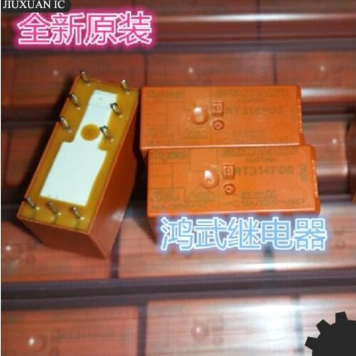 2pcs/lot 100% original genuine relay: RT314F06 6VDC Double coil magnetic holding