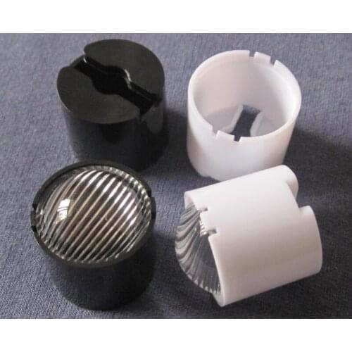 20 Sets/lot Setted well, #ACM-23 High quality Led Lens, 5-10 Degree, Holder Size: 25.2X21.5mm+Lens Diameter: 23mm, Stripe