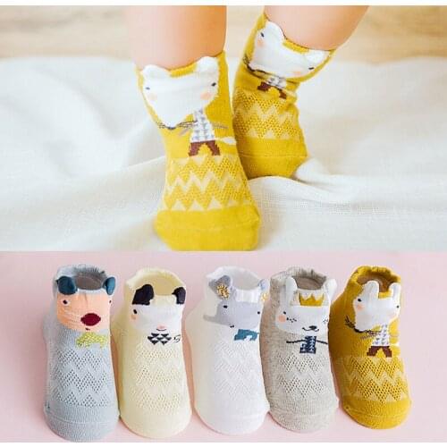 5 Pairs/Lot 0-3Y baby boy girl socks newborn boys girls socks set spring summer 2020 cartoon cute infant sock for kids sokken