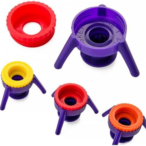 6Pcs Inverted Bottle Cap Holder Shampoo Bracket Leak-proof Cover Stand Gadget