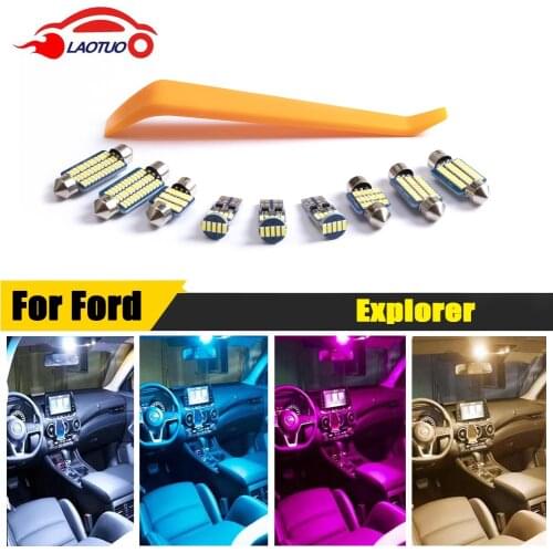 LAOTUO For Ford Explorer 2011-2020 Canbus Vehicle LED Interior Dome Trunk Light Bulbs Error Free Car Lighting Accessories