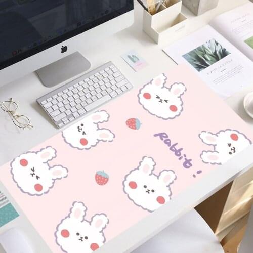 Anime kawaii Big Mouse Pad Large Rubber Gaming Mat Speed Kawaii XL MousePad Keyboard Locking Edge Otaku Compute mouse pad