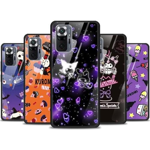 Anime Lovely KROMI For Xiaomi Redmi K40 K30 K20 9T 9C 9A 9 8A 7 Pro Plus Tempered Glass Phone Case